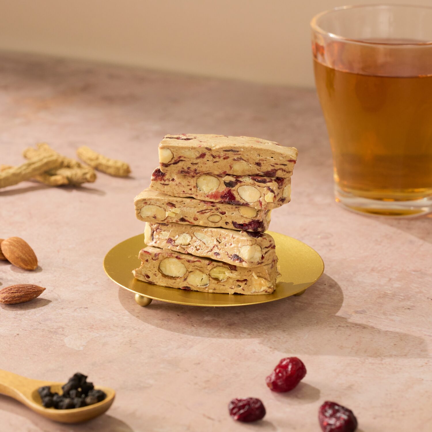 森韻迎禧03 森韻迎禧 - 漢方牛軋糖萃養茶禮盒(10入/盒)附提袋