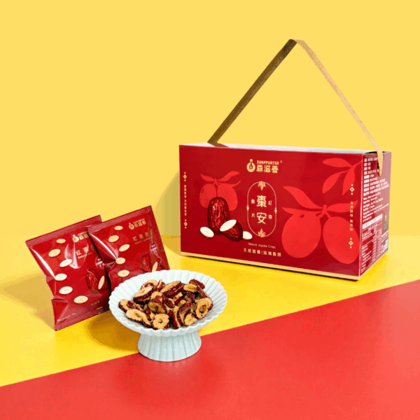 棗安好禮 – 紅棗脆片禮盒(10入/盒)附提繩