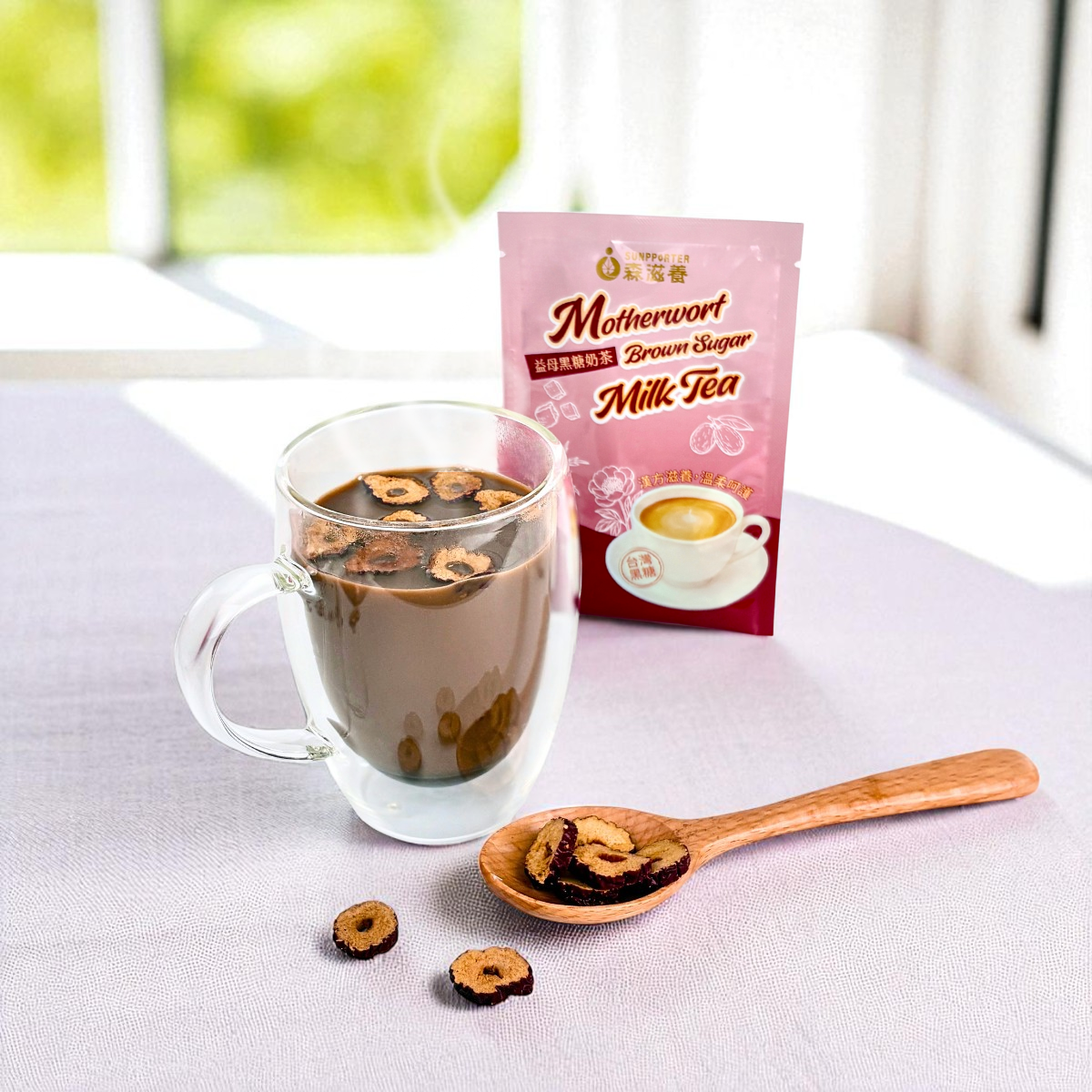 益母黑糖奶茶03 益母黑糖奶茶 – 漢方滋養,溫柔呵護(8入/盒)